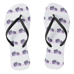 Chinchilla Pair of Flip Flops