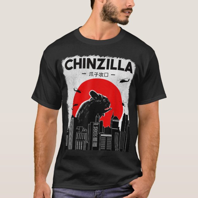 Chinchilla Shirt, Funny Chinzilla Tshirt, Chinchil T-Shirt (Front)