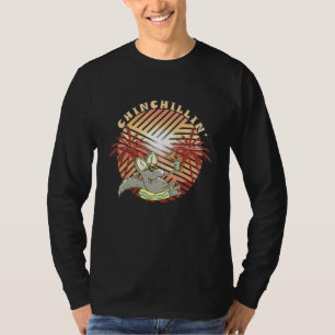 Chinchilla Summer Day Palm Chinchilla Drinking T-Shirt