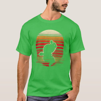 Chinchilla Sunset Retro Style Safari Vintage 70s b T-Shirt