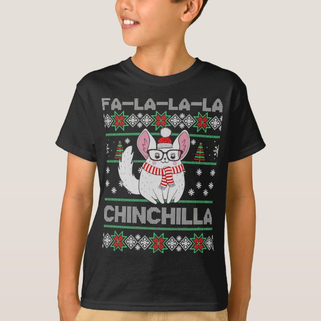 Chinchilla Ugly Christmas Sweater (Front)