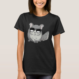Chinchilla Wearing Sunglasses Chinchilin T-Shirt