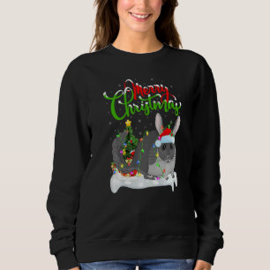 Chinchilla  Xmas Decorations Santa Chinchilla Chri Sweatshirt