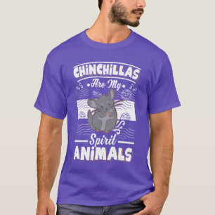 Chinchillas Are My Spirit Animals retro T-Shirt