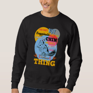 Chinchillas Owner Happiness Rodent Animal Veterin Sweatshirt