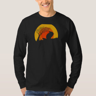 Chinchillas Retro Sunset Vintage For Chinchilla Ow T-Shirt