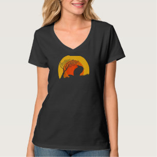 Chinchillas Retro Sunset Vintage For Chinchilla Ow T-Shirt