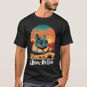 Chinchillin' Retro Groovy Chinchilla T-Shirt