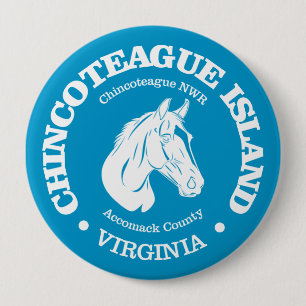 Chincoteague Island (pony) 10 Cm Round Badge