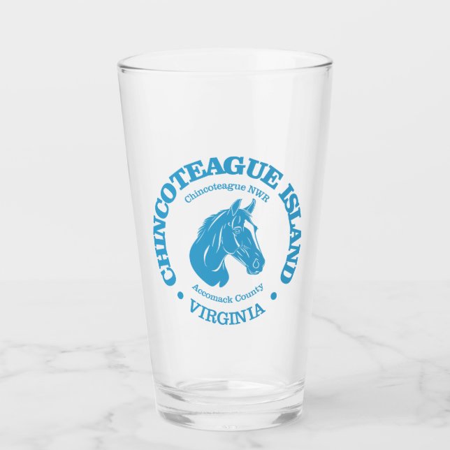 Chincoteague Island (pony) Glass (Front)