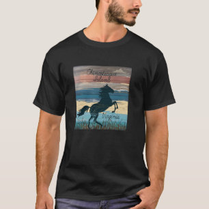 Chincoteague Island VA Wild Horses Nautical Coasta T-Shirt