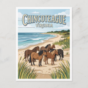 Chincoteague Island Virginia Postcard