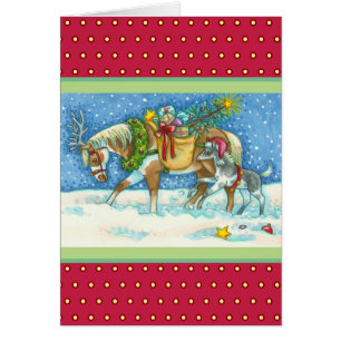 CHINCOTEAGUE PONIES CHRISTMAS GREETING CARD Verse