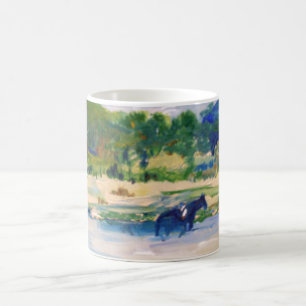 Chincoteague Ponies Painting Coffee Mug