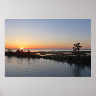 Chincoteague Sunset I Virginia Landscape Poster
