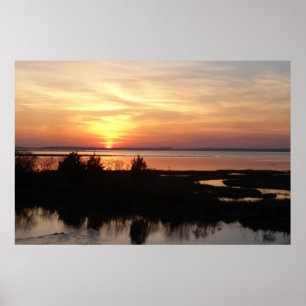 Chincoteague Sunset II Virginia Landscape Poster