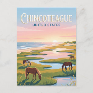 Chincoteague Virginia Postcard