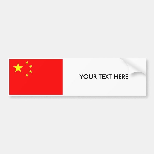 Chine FLAG Bumper Sticker (Front)