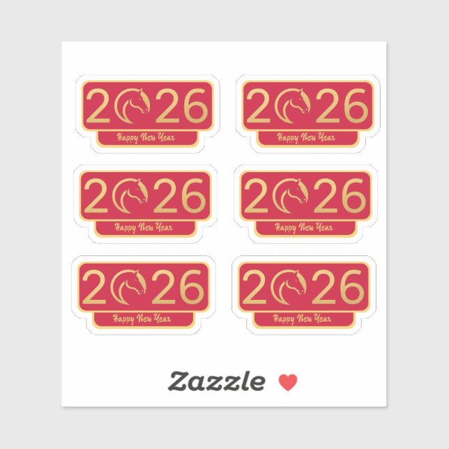 Chines New Year Horse Perfect Gift (Sheet)