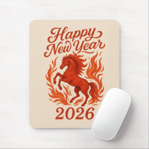 Chinese 2026 Fiery Horse Mouse Mat