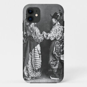 Chinese actors from behind, c.1870 (b/w photo) iPhone 11 case