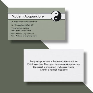 Chinese Acupuncture Business Card