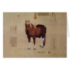 Chinese Ancient Papyrus With Horse Painting