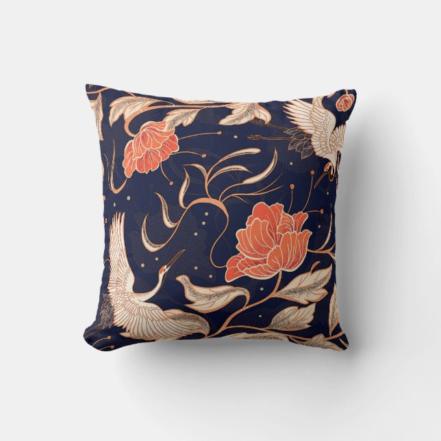 Chinese ancient style beautiful petals cushion (Front)