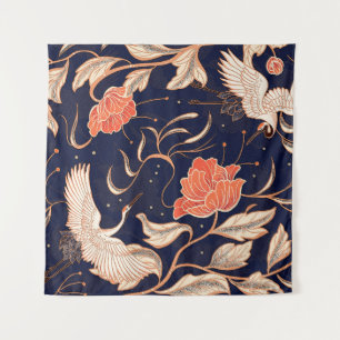 Chinese ancient style beautiful petals tapestry