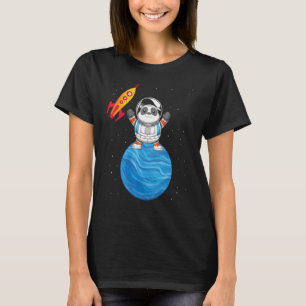 Chinese Animal Space Travel Panda Astronaut T-Shirt
