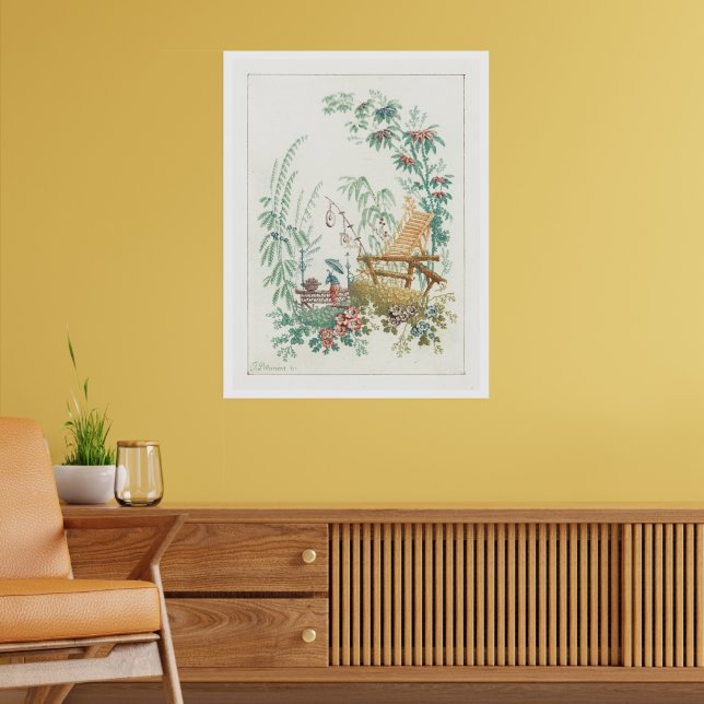 “Chinese Arabesques” by Jean-Baptiste Pillement  Poster (Living Room 2)