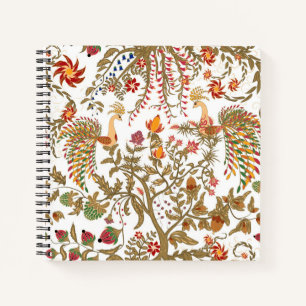 Chinese asian birds forest tree paradise tradition notebook