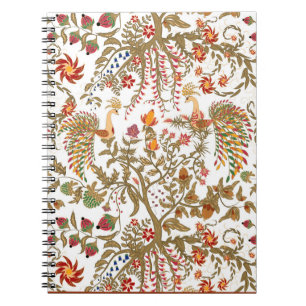 Chinese asian birds forest tree paradise tradition notebook