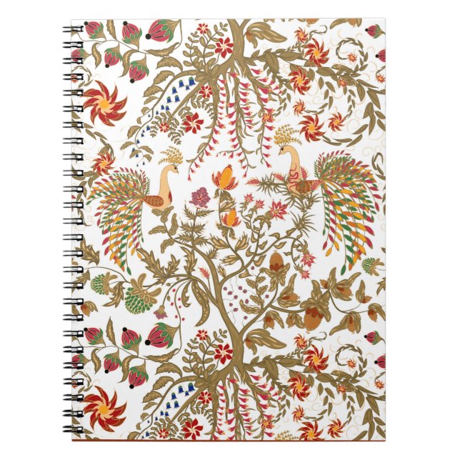 Chinese asian birds forest tree paradise tradition notebook (Front)