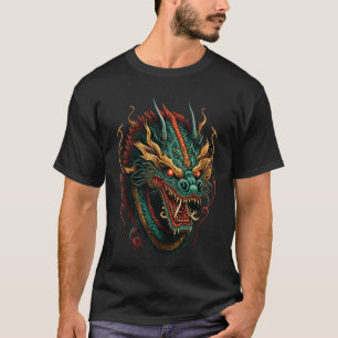 Chinese Asian Culture Dragon Japanese 2 T-Shirt
