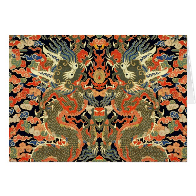 Chinese Asian Dragon Colourful Art (Front Horizontal)