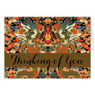 Chinese Asian Dragon Colourful Art