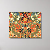 Chinese Asian Dragon Colourful Art