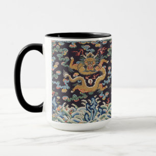 Chinese Asian Dragon Colourful Art Mug