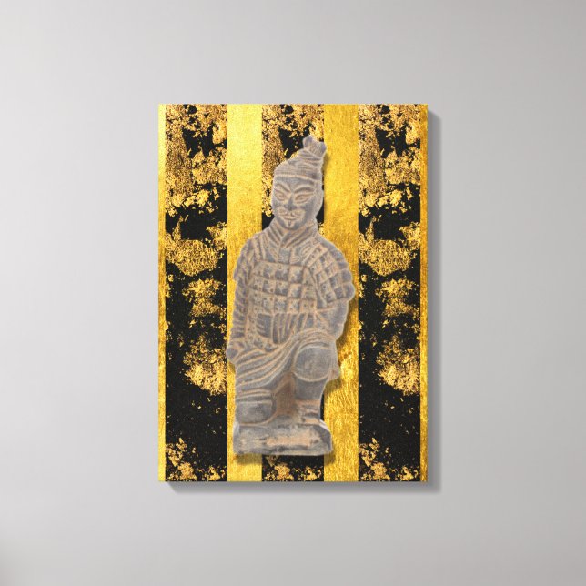 Chinese Asian Terracotta Warrior Canvas Print (Front)