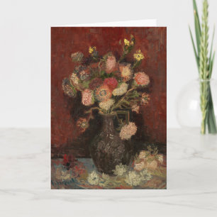 Chinese Asters and Gladioli   Vincent van Gogh Card