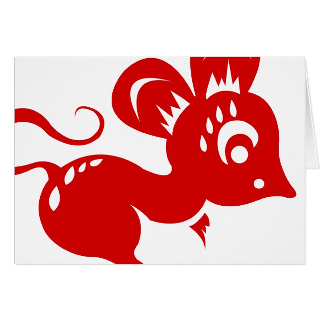 Chinese Astrology Rat Illustration (Front Horizontal)