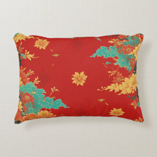 chinese background accent pillow