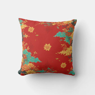 chinese background throw pillow