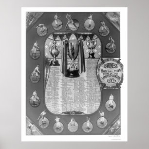 Chinese Baseball Team Tour 1913 Poster