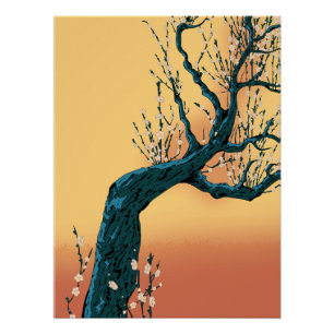 Chinese Blossom Tree Poster