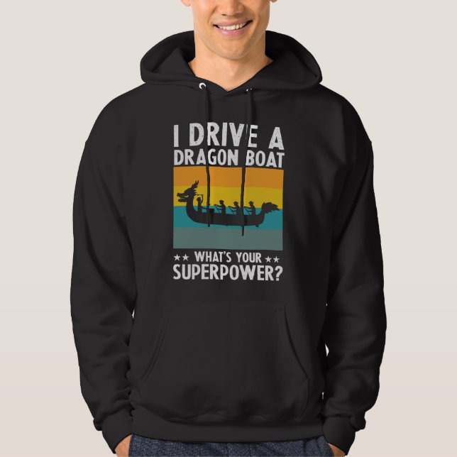 Chinese Boat Racing Quote for Dragon Boat Coach  1 Hoodie (Front)