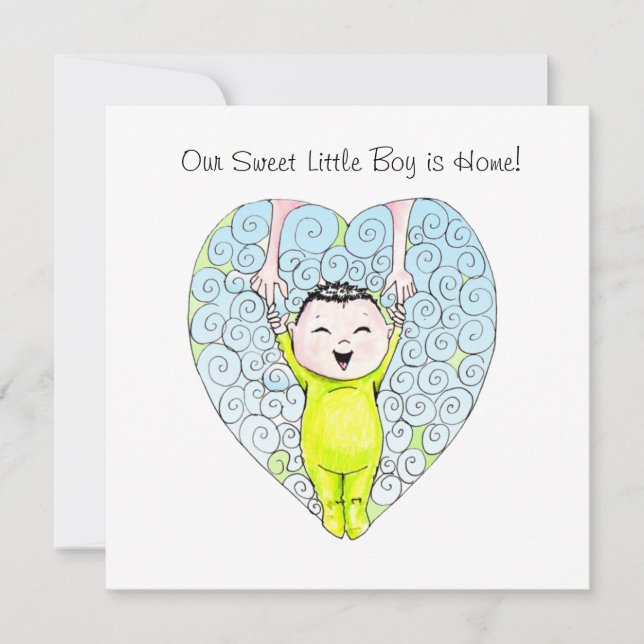 Chinese Boy adoption announcement (Front)