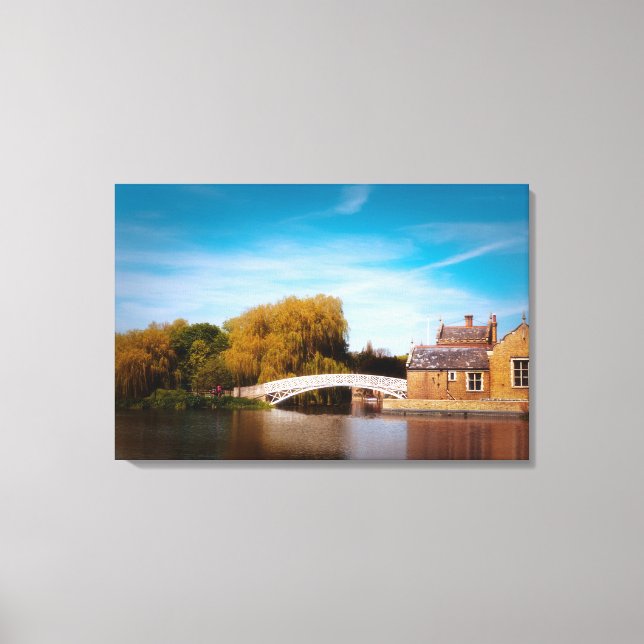 Chinese bridge at Godmanchester Canvas Print (Front)