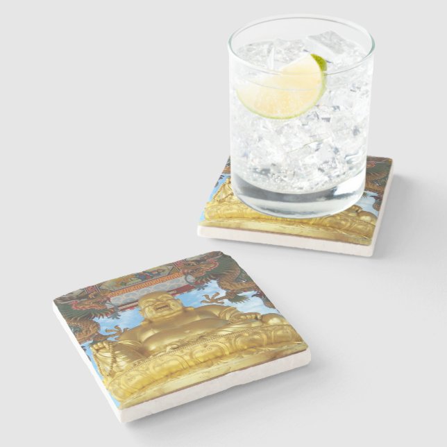 Chinese Buddha Stone Coaster (Side)